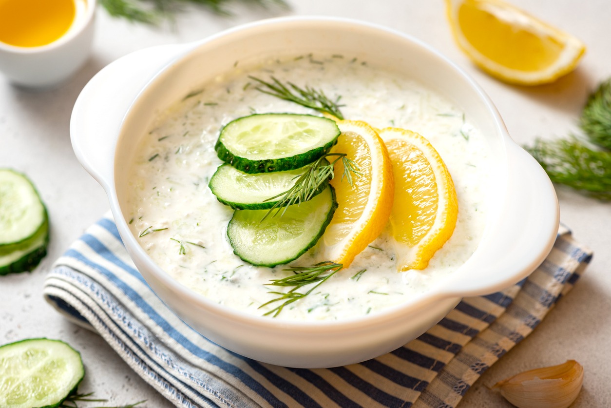 Tzatziki - traditional Greek sauce.