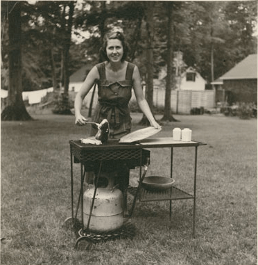 The LazyMan Model AP, the world's first portable gas grill.