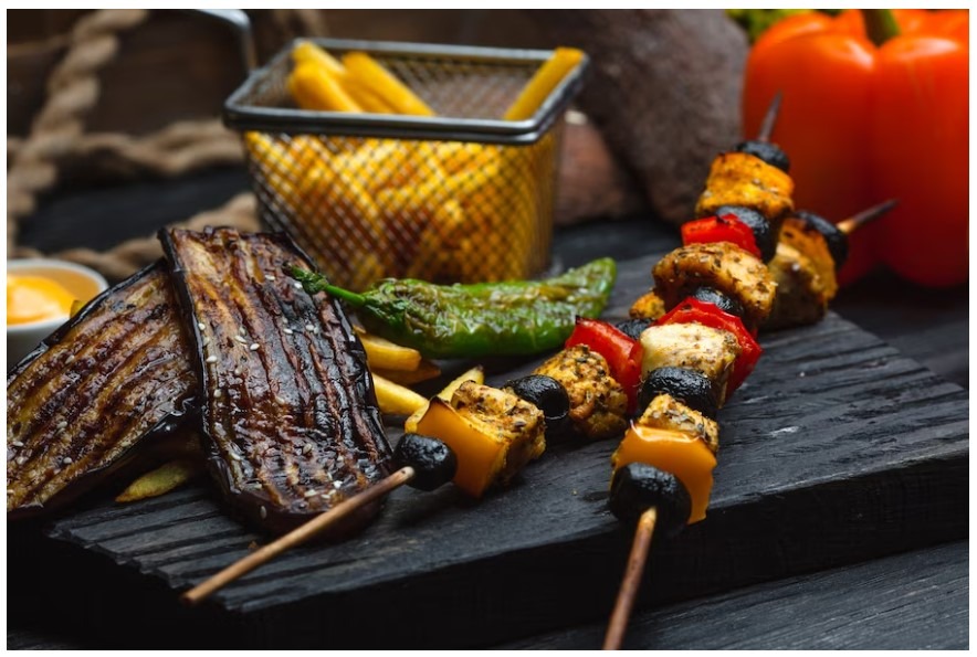 Grilled Shishito Peppers with Honey, Lime and Miso