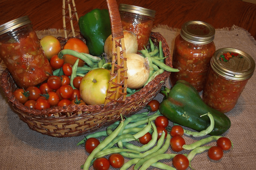 Salsa can be made at home with these ingredients. 