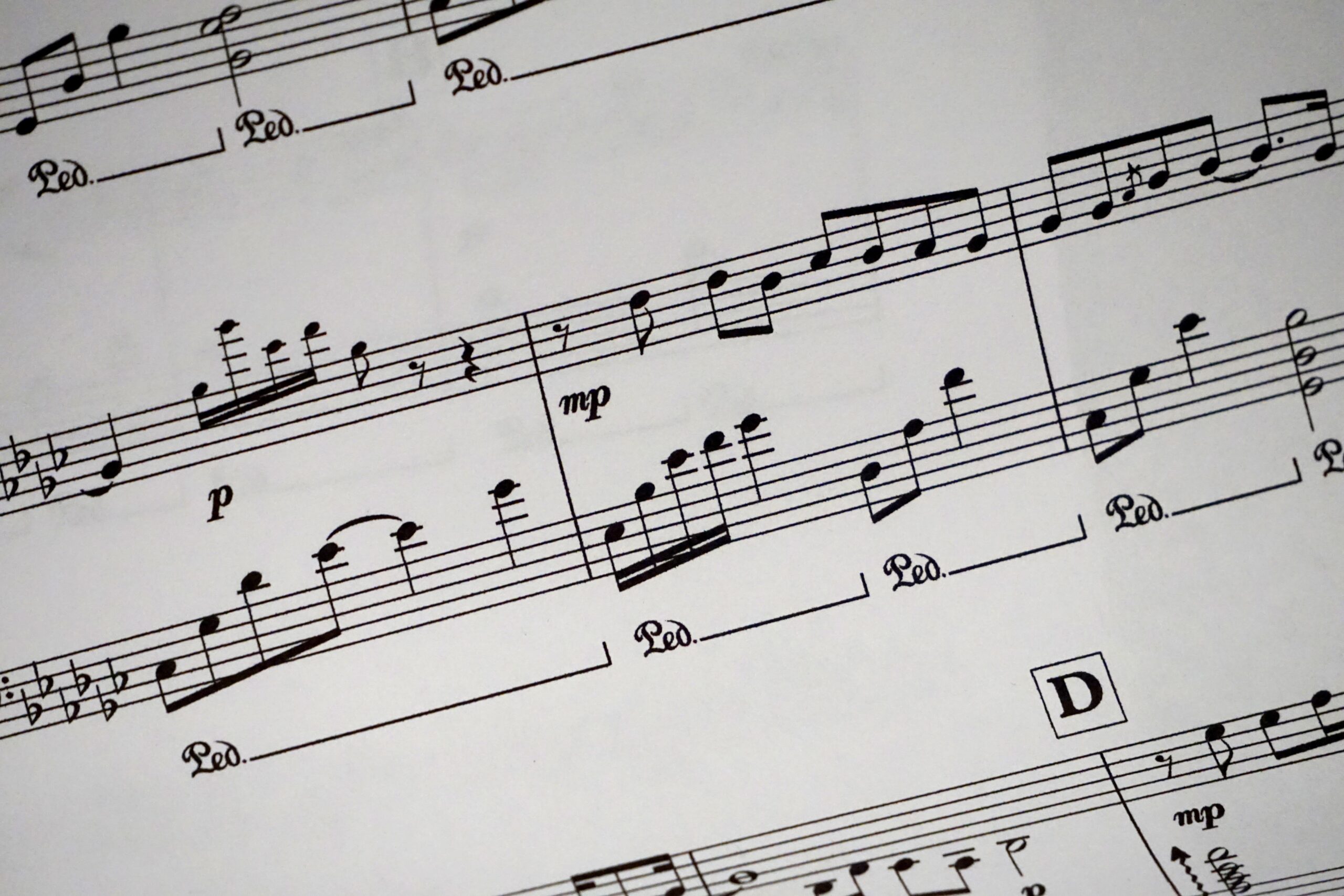 music-sheet-showing-musical-notes